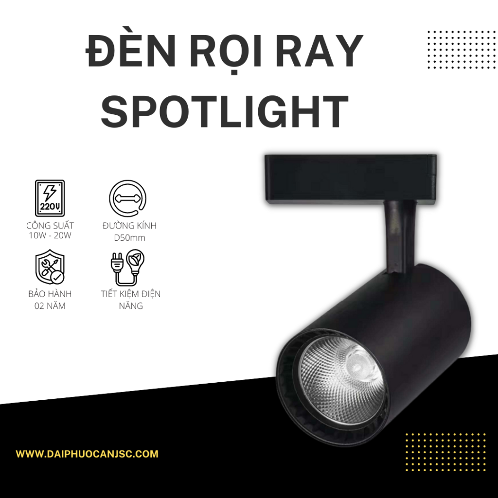 Đèn LED rọi ray giá rẻ 
