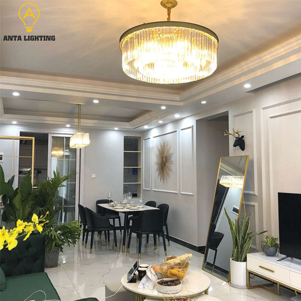 Đèn chùm pha lê hiện đại